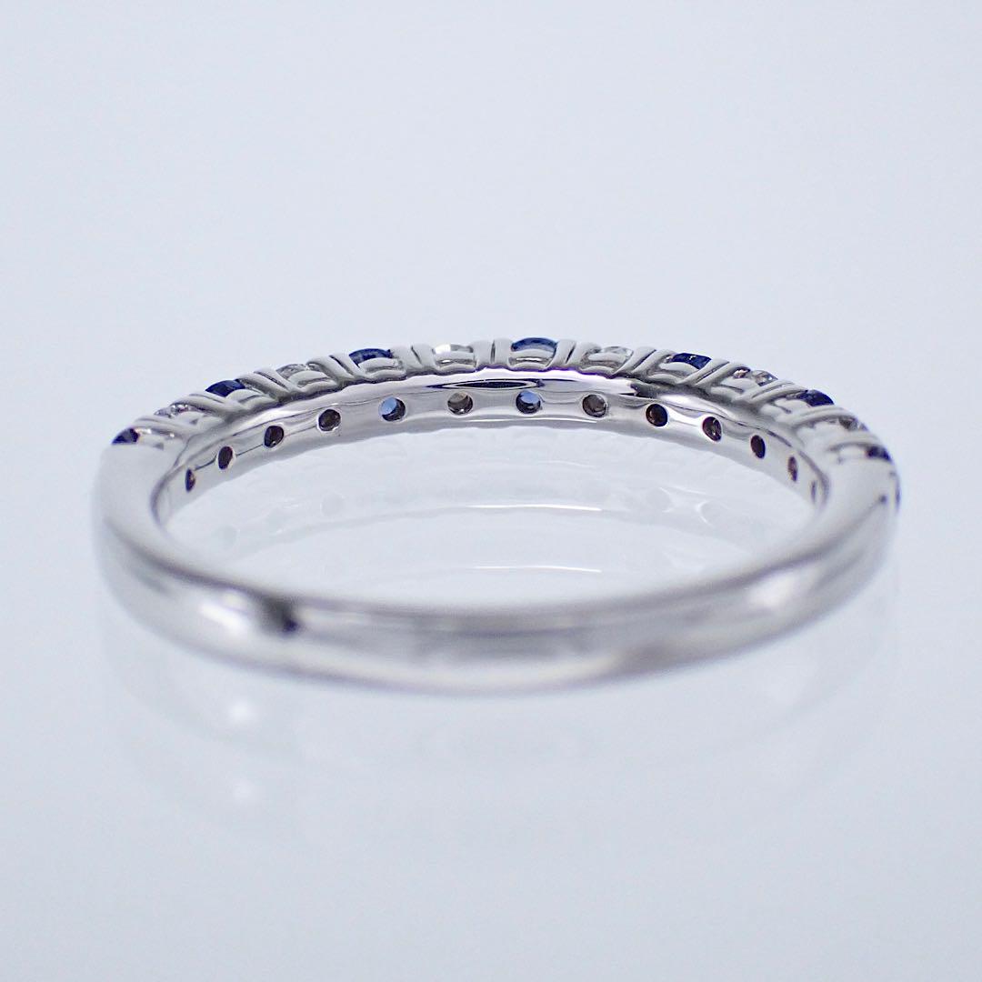 タサキ サファイア×ダイヤモンド0.19ct ハーフエタニティ K18WG