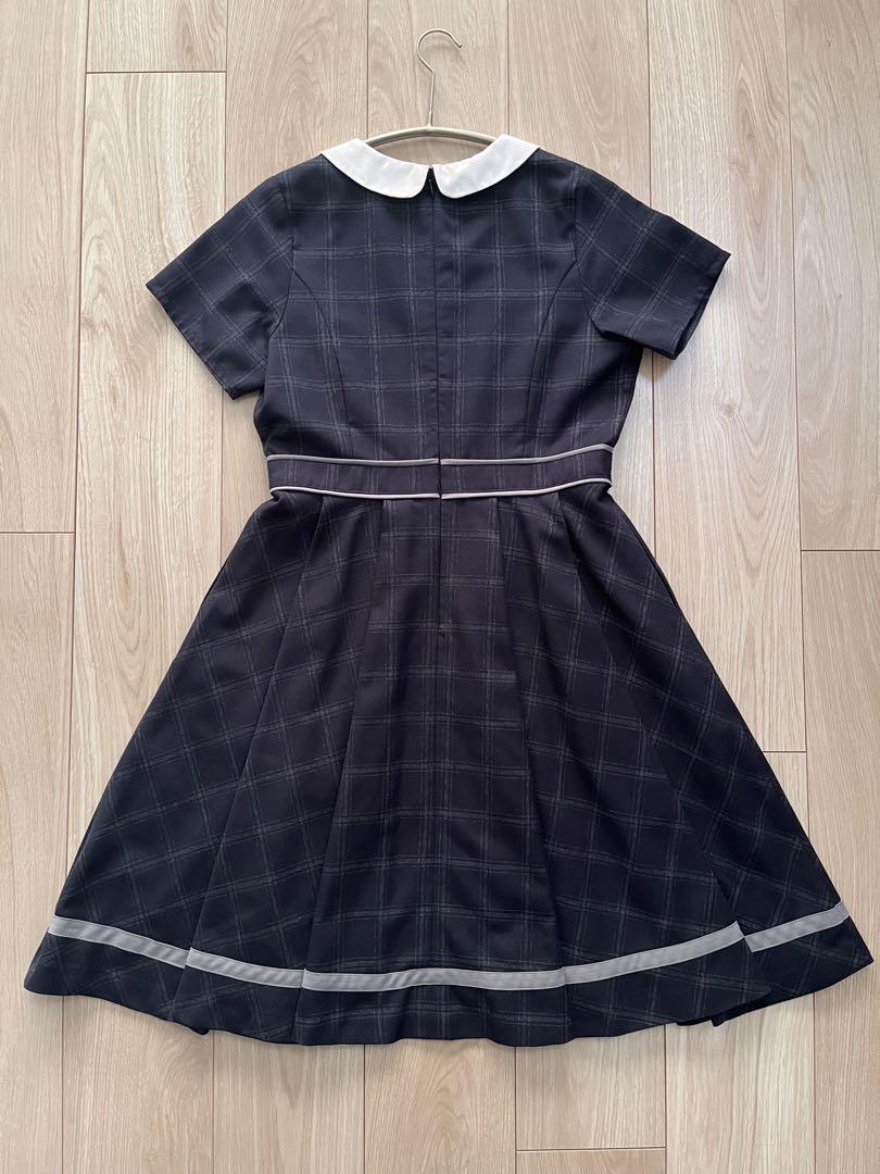 【専用】エニィファム　卒服　卒業式160 セレモニーワンピース　ネイビーチェック 卒服 anyFAM 160 フォーマル3点セット エニファム 卒業式 - メルカリ