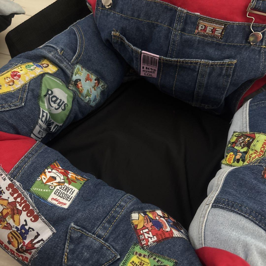 ハンドメイド　デニムリメイク　ドライブベッド ハンドメイド デニムリメイク ドライブベッド ペットベッド