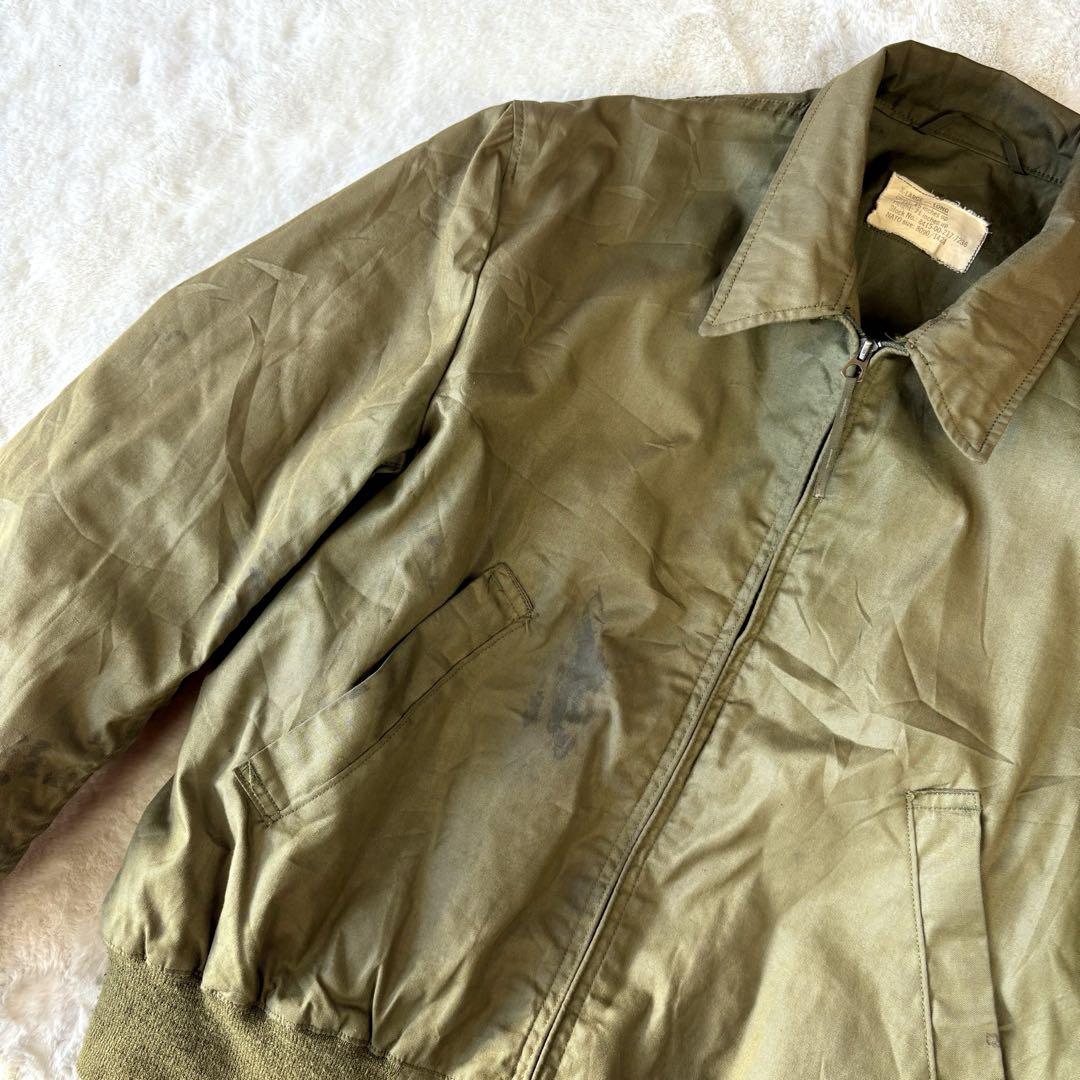 米軍￼実物　フライトジャケット　XL アウター　ブルゾン　米軍放出品　70s 緑