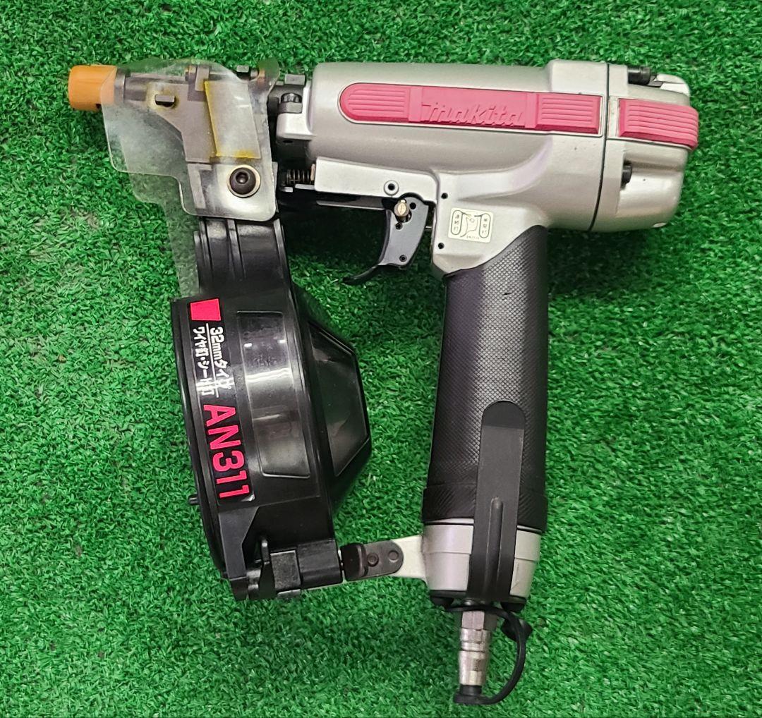 エア釘打機 AN311 シルバー ピンク