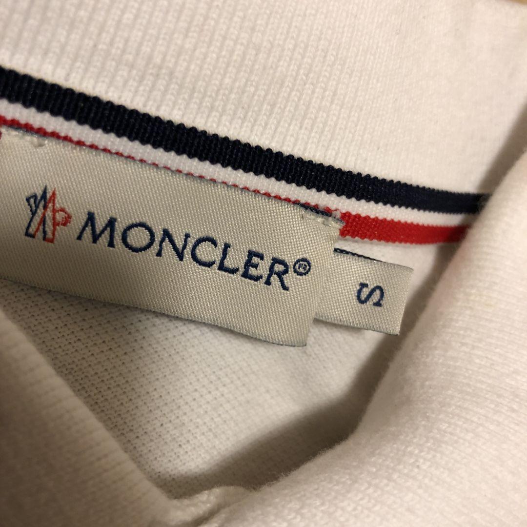 MONCLER S メンズ レディース 白 E0FI1-m57283468265 モンクレール 半袖 ポロシャツ 在庫安い