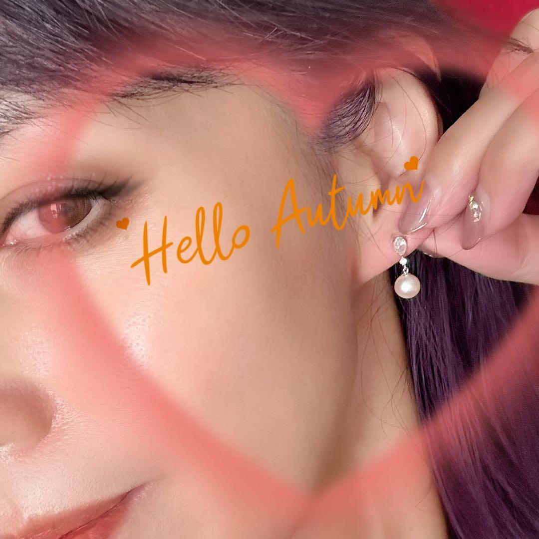 k18ホワイトゴールド本真珠×ホワイトトパーズピアス