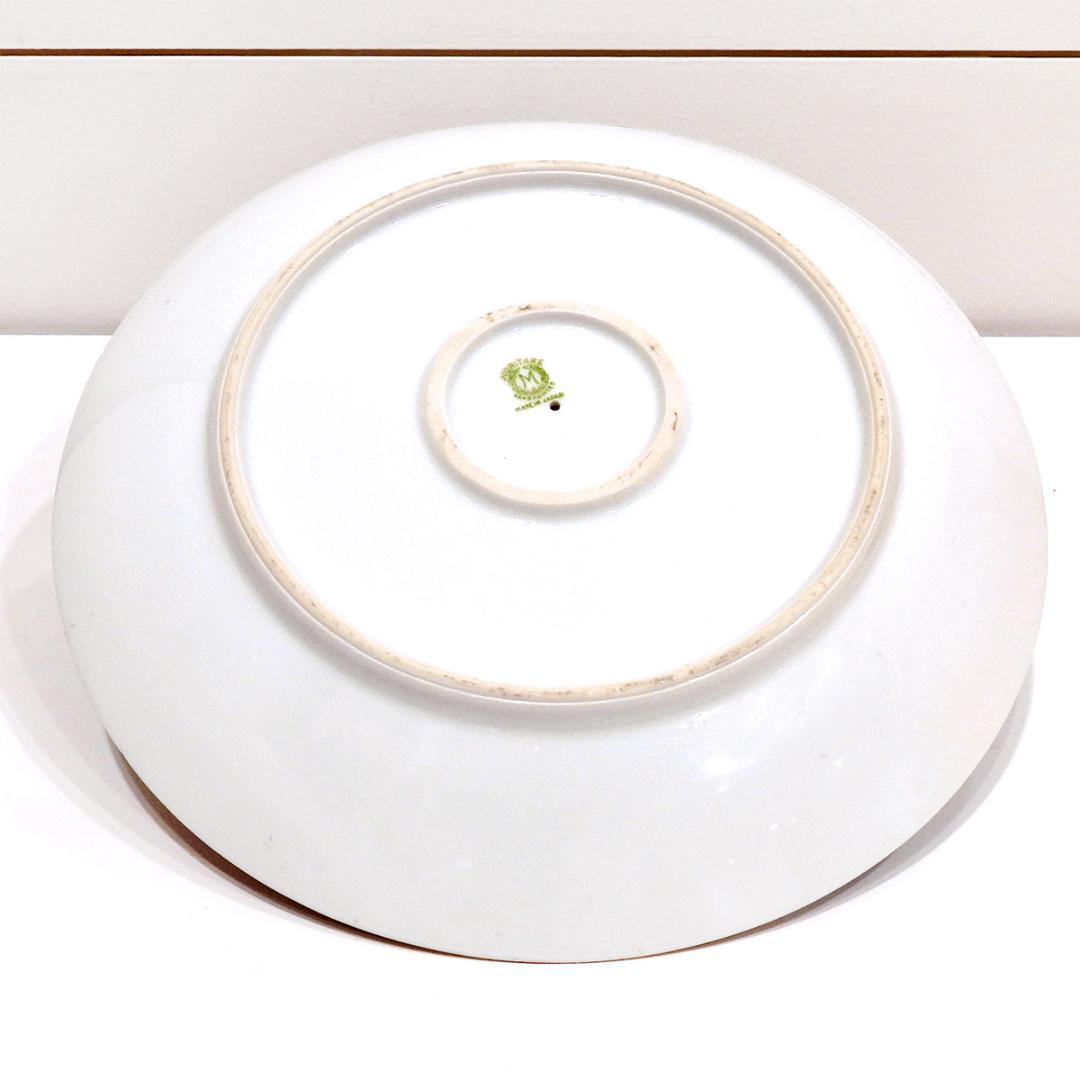 オールドノリタケ ラスター彩金彩バラ文取手付皿 アンティーク 菓子皿 本物保証 Noritake - オールドノリタケ ラスター彩金彩バラ文取手付皿