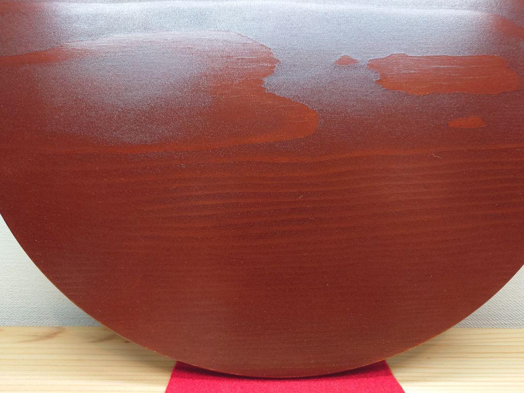 送料込【逢絢亭・新品】茶道具 花台 丸香台 松ウルミ塗 表千家好 木製 中村湖彩