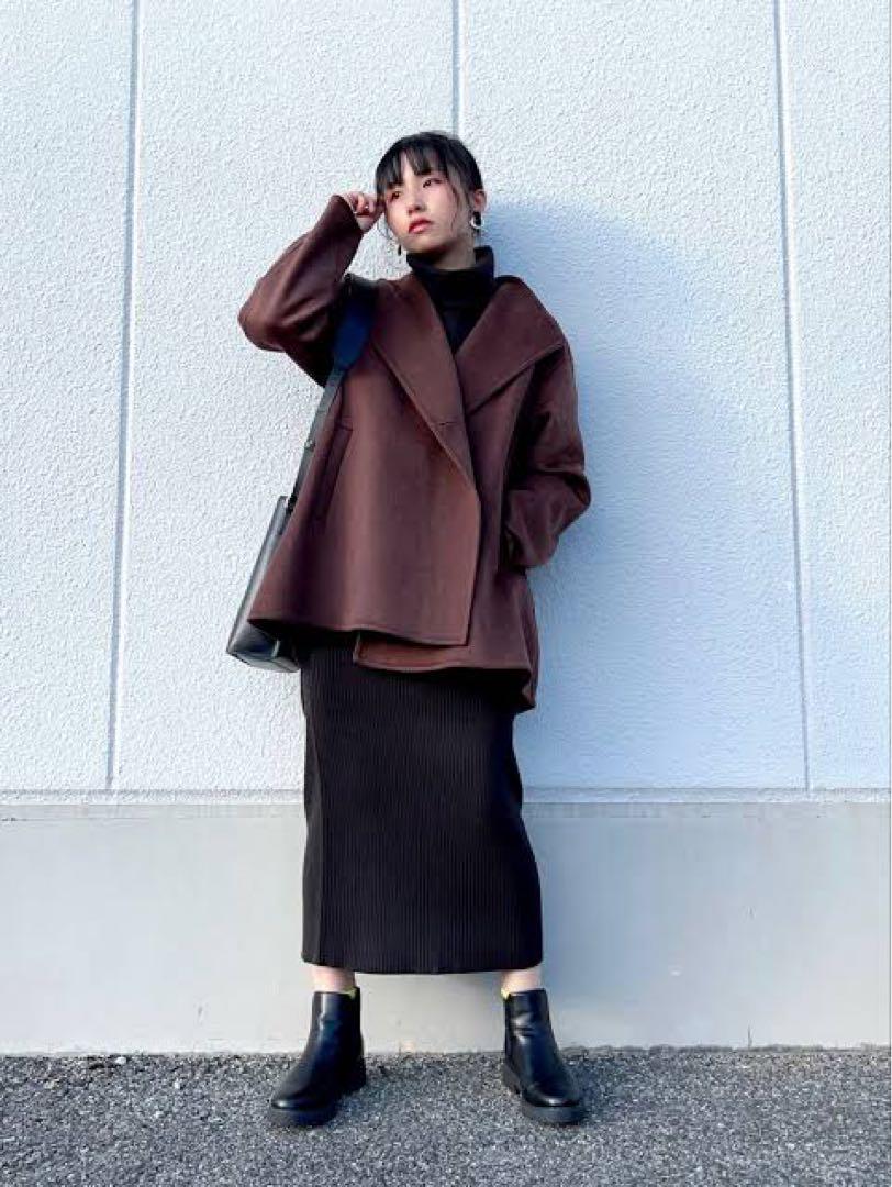 美品 YUKI TORユキトリイ ノーカラー ツイードジャケット 38ラメ