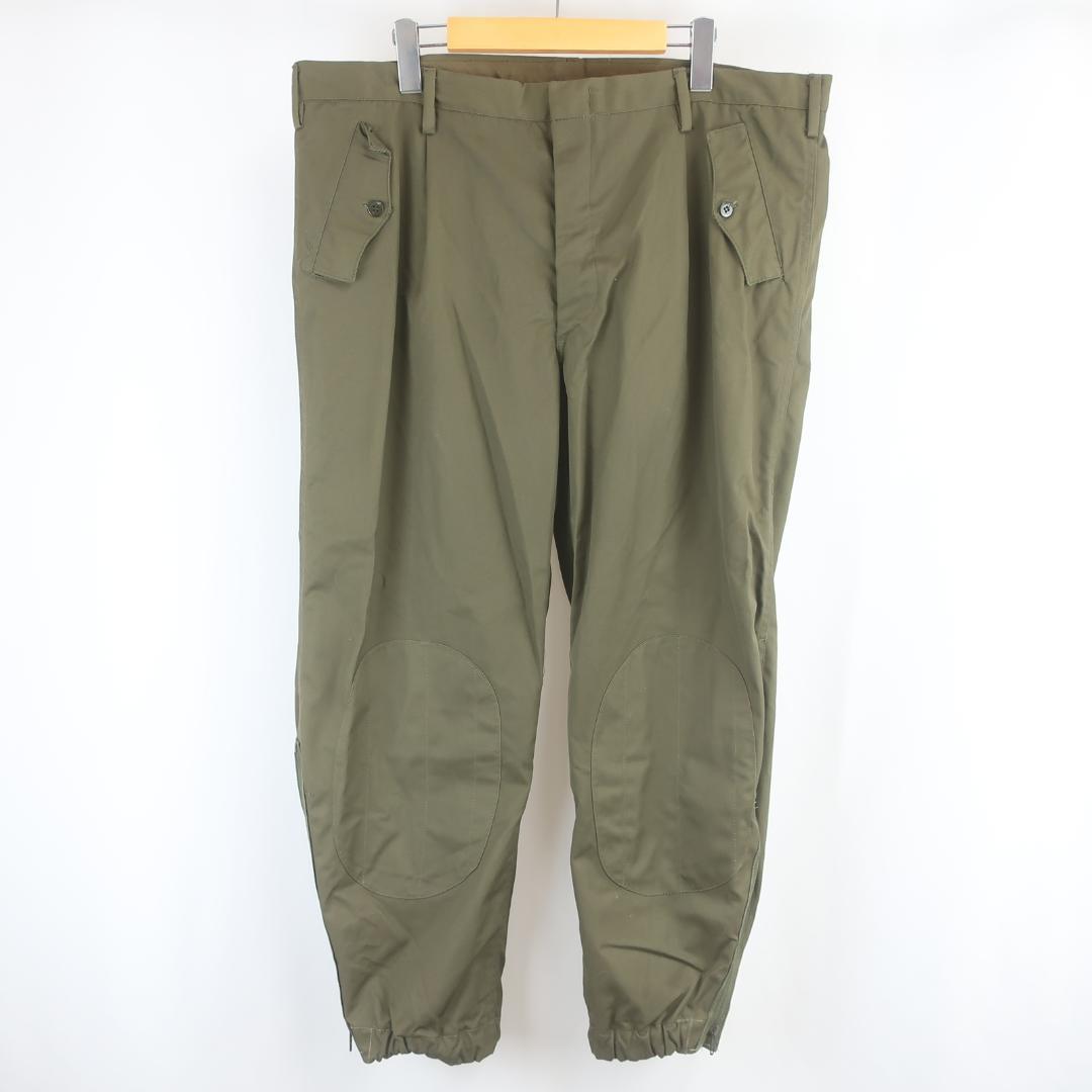 80s VINTAGE イタリア軍 ミリタリー ダブルニー パラシュート パンツ