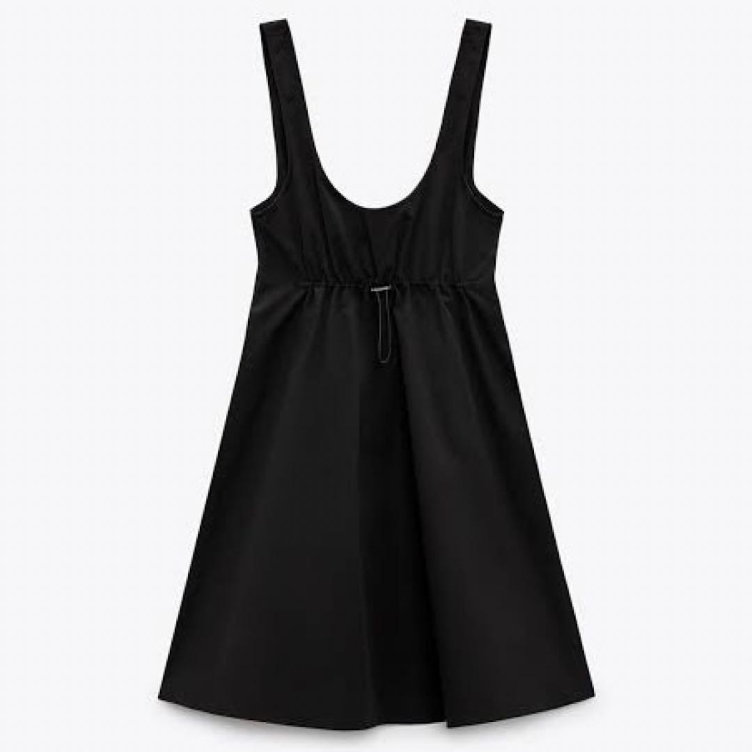スペイン発送 ZARA ショートコンビポプリンドレス グレー 最新作