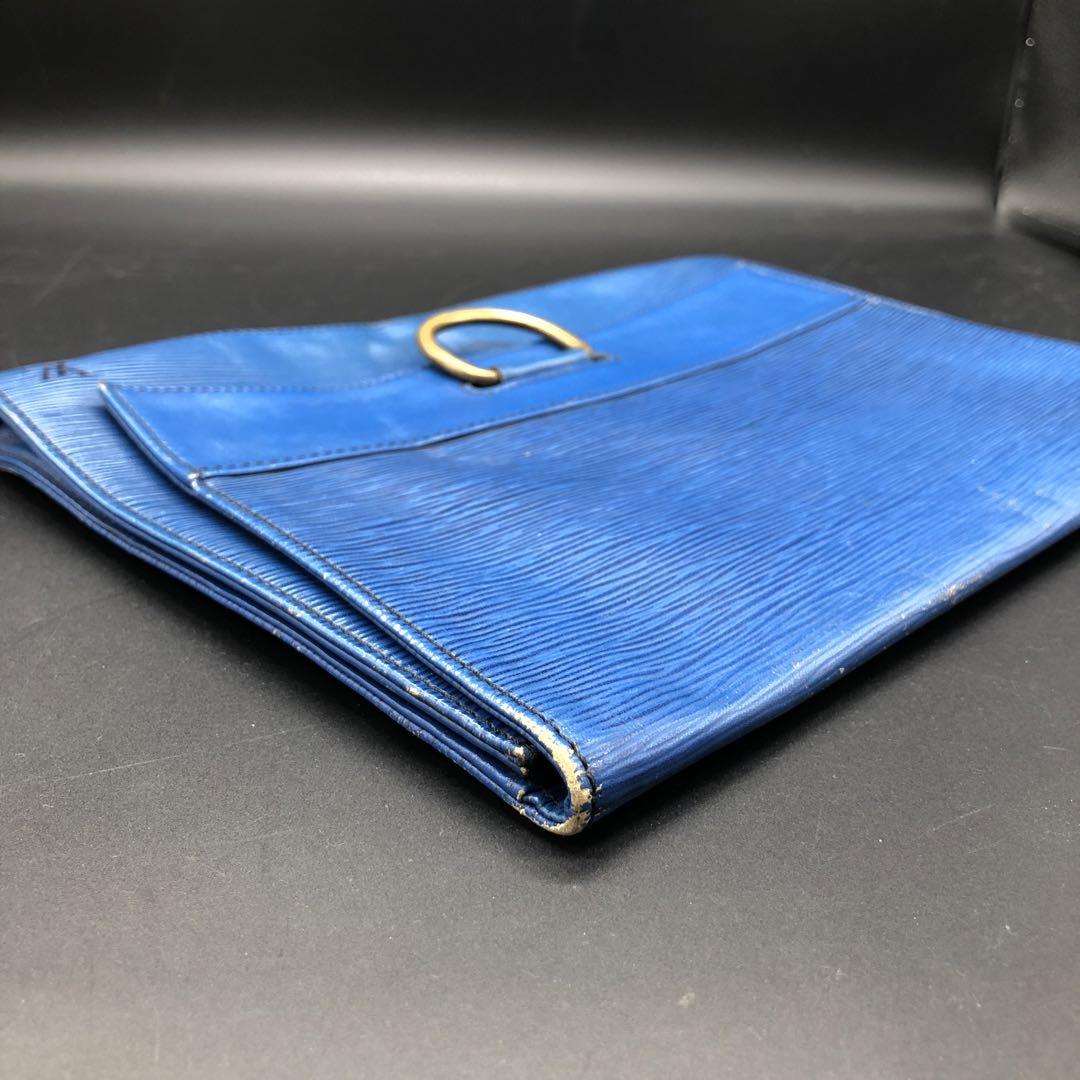 LOUIS VUITTON ルイヴィトン エピ イエナ クラッチバック ブルー