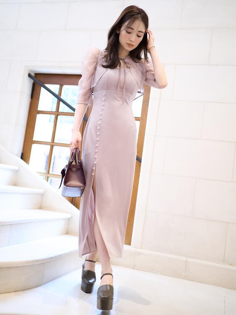 日本限定 スナイデル レースボレロレイヤードタイトスリットワンピース