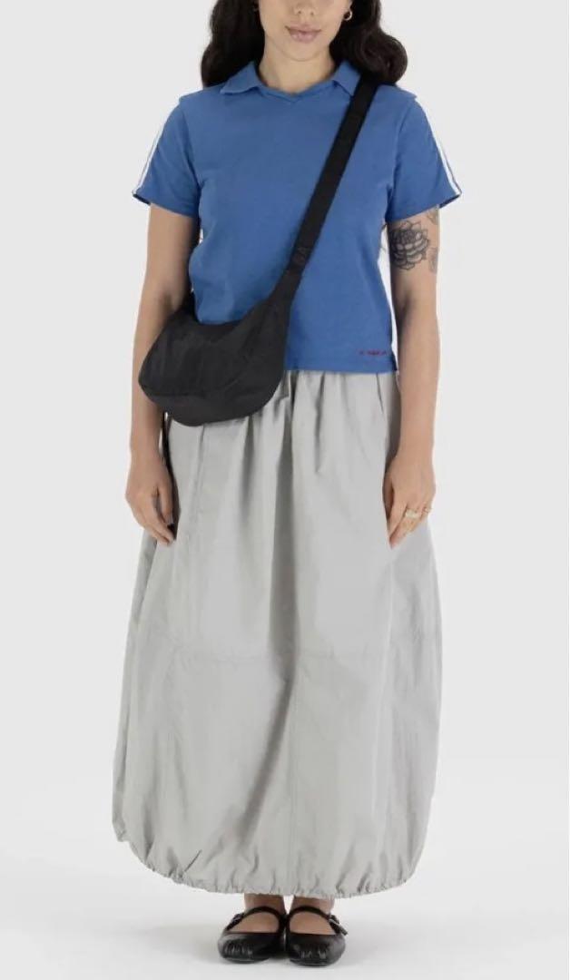 BAGGU スモール ナイロン クレッセントバッグ　ブラック