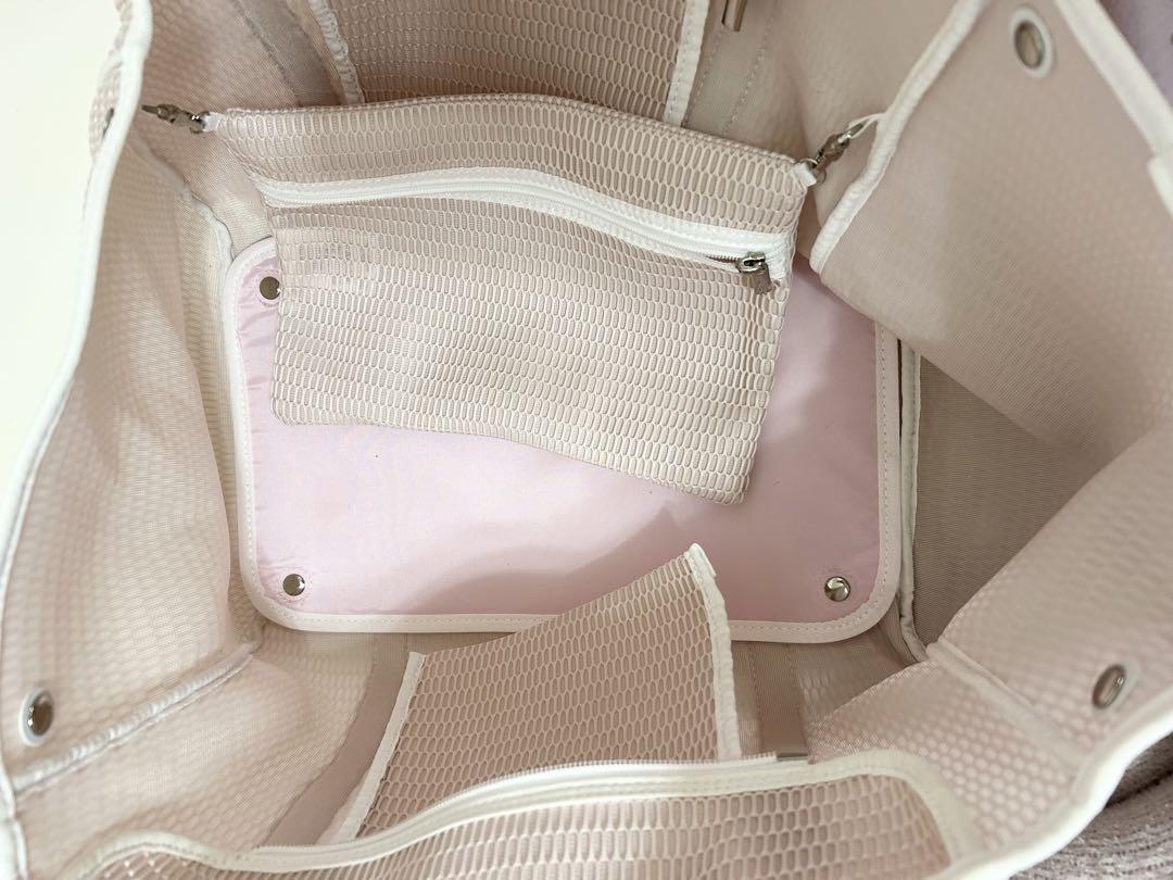 qbag paris nest L zip付　グレージュピンク
