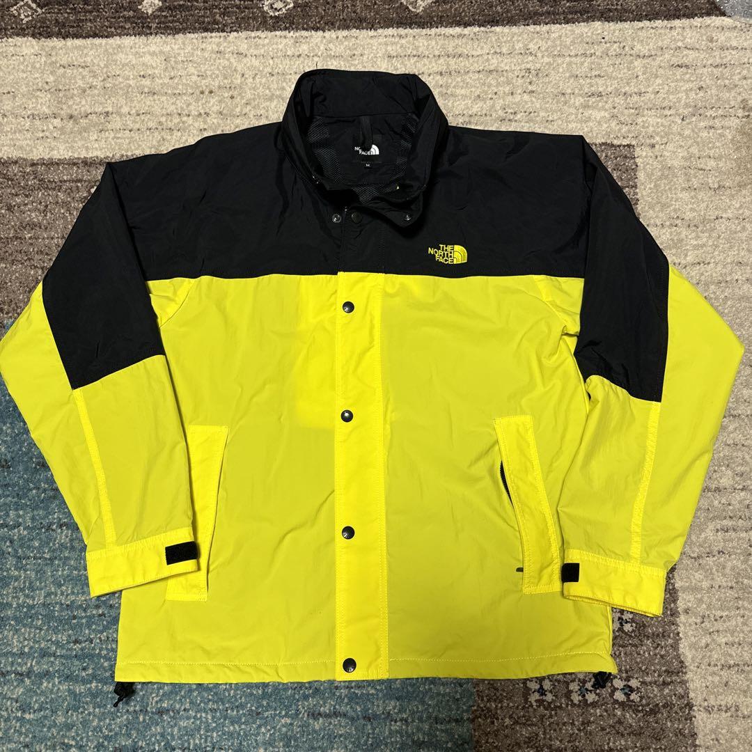 【美品】THE NORTH FACE ハイドレナウインドジャケット 黒/黄色