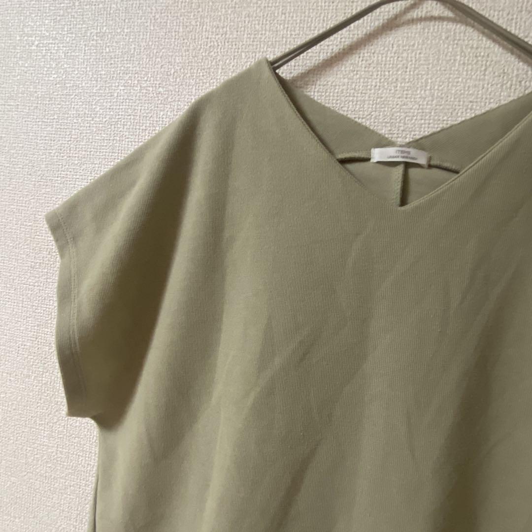【ITEMS 】アーバンリサーチ　カットソー　オーバーシェルター　モスグリーン