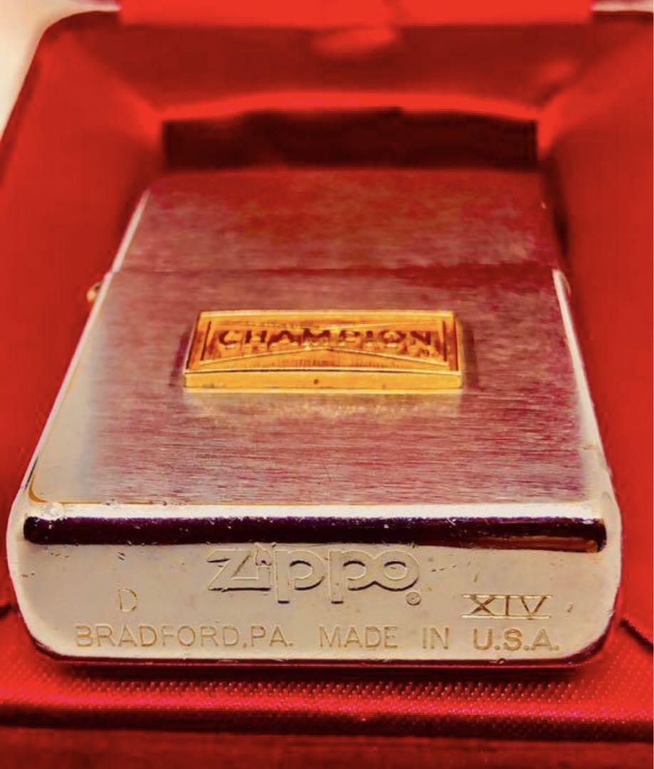 ★チャンピオン1998年★CHAMPION★スパークプラグ★メタル貼★zippo