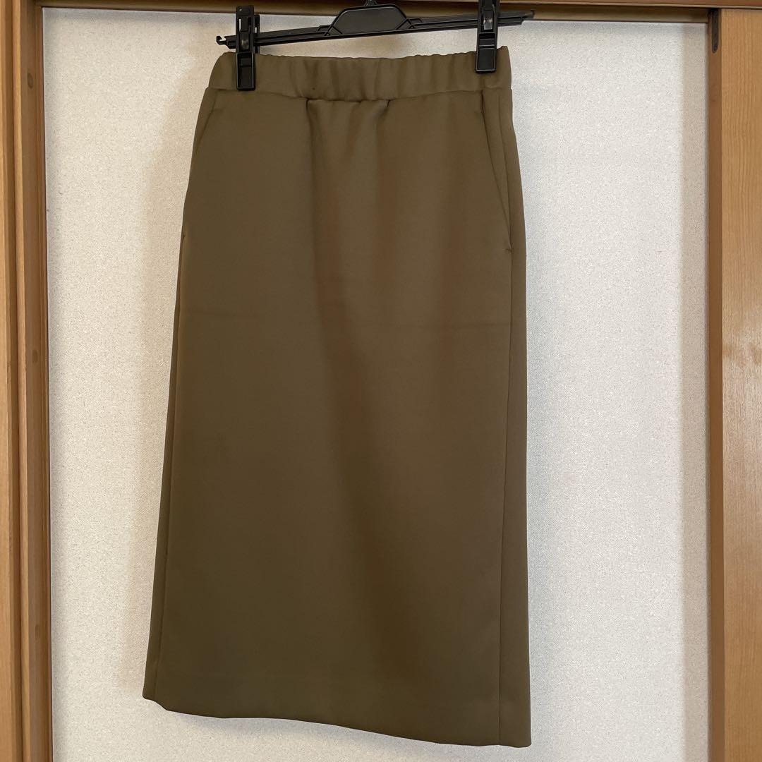 オリーブグリーン タイトスカート スリット入り - メルカリ