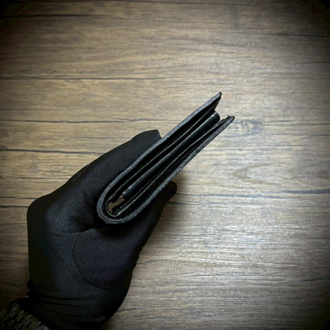 スティングレイ 折財布 二つ折り 財布 ガルーシャ エイ エイ革 ネイビー 紺