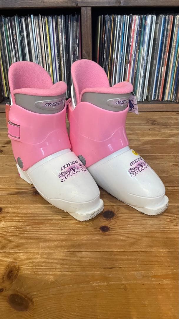 スキー靴スキーブーツ子供ジュニア キッズ21cm22cmピンク女の子KAZAMA