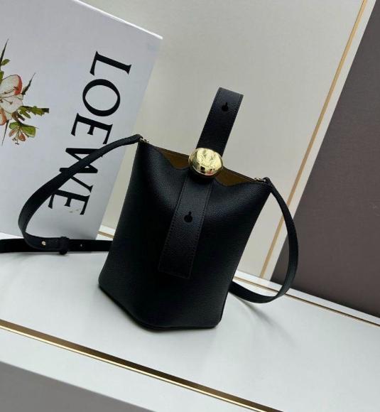 LOEWE ロエベ バケットバッグ ショルダーバッグ ブラック ゴールド