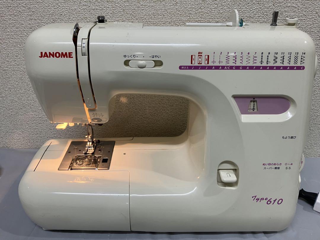 動作済　 JANOME MODEL751型 TYPE610 ジャノメミシン