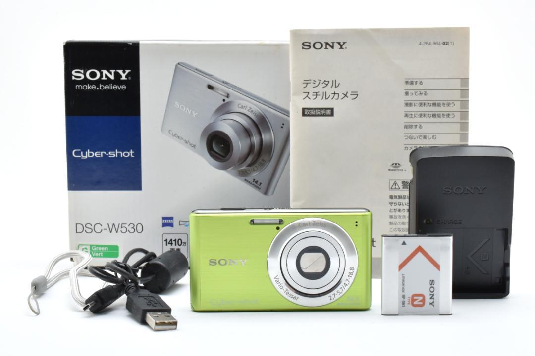 【極美品】SONY Cyber-shot DSC-W530 グリーン　動作確認済