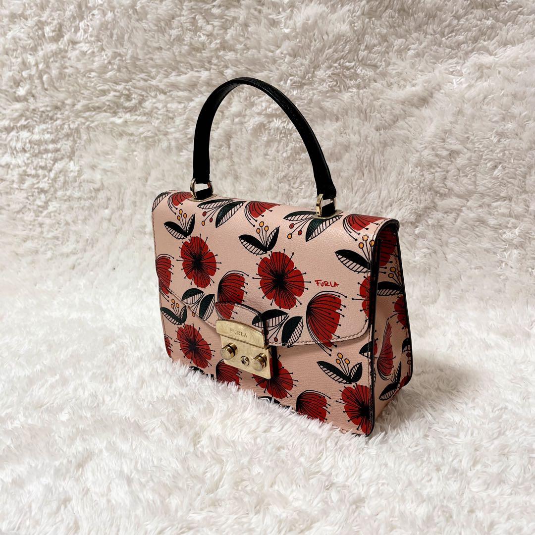 ✨美品✨FURLA フルラ ハンドバッグ ショルダーバッグ 2way 花柄
