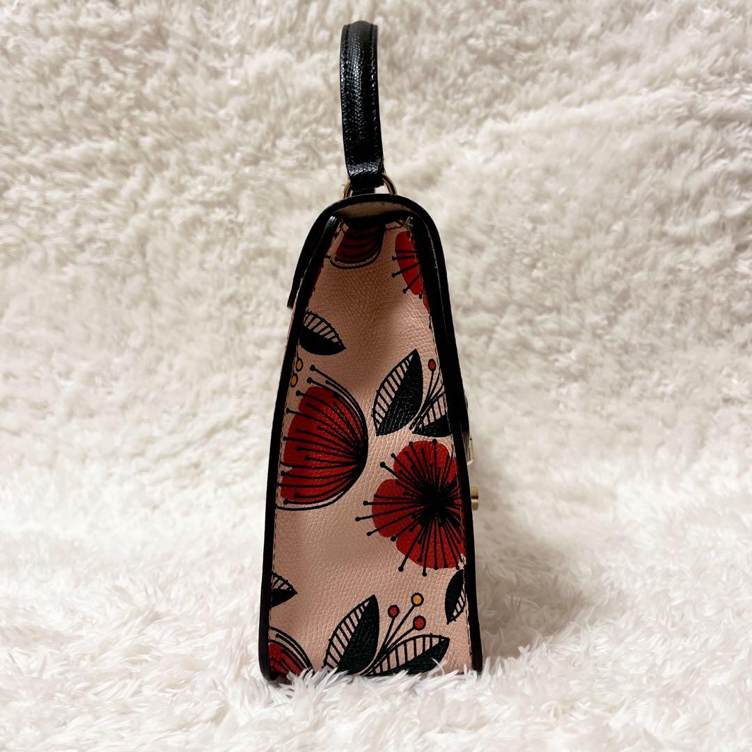 ✨美品✨FURLA フルラ ハンドバッグ ショルダーバッグ 2way 花柄