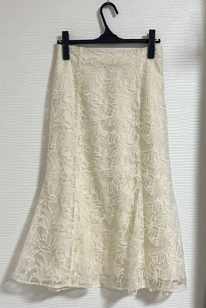 ミッシュマッシュ MISCH MASCH フラワー刺繍スカート MM417211