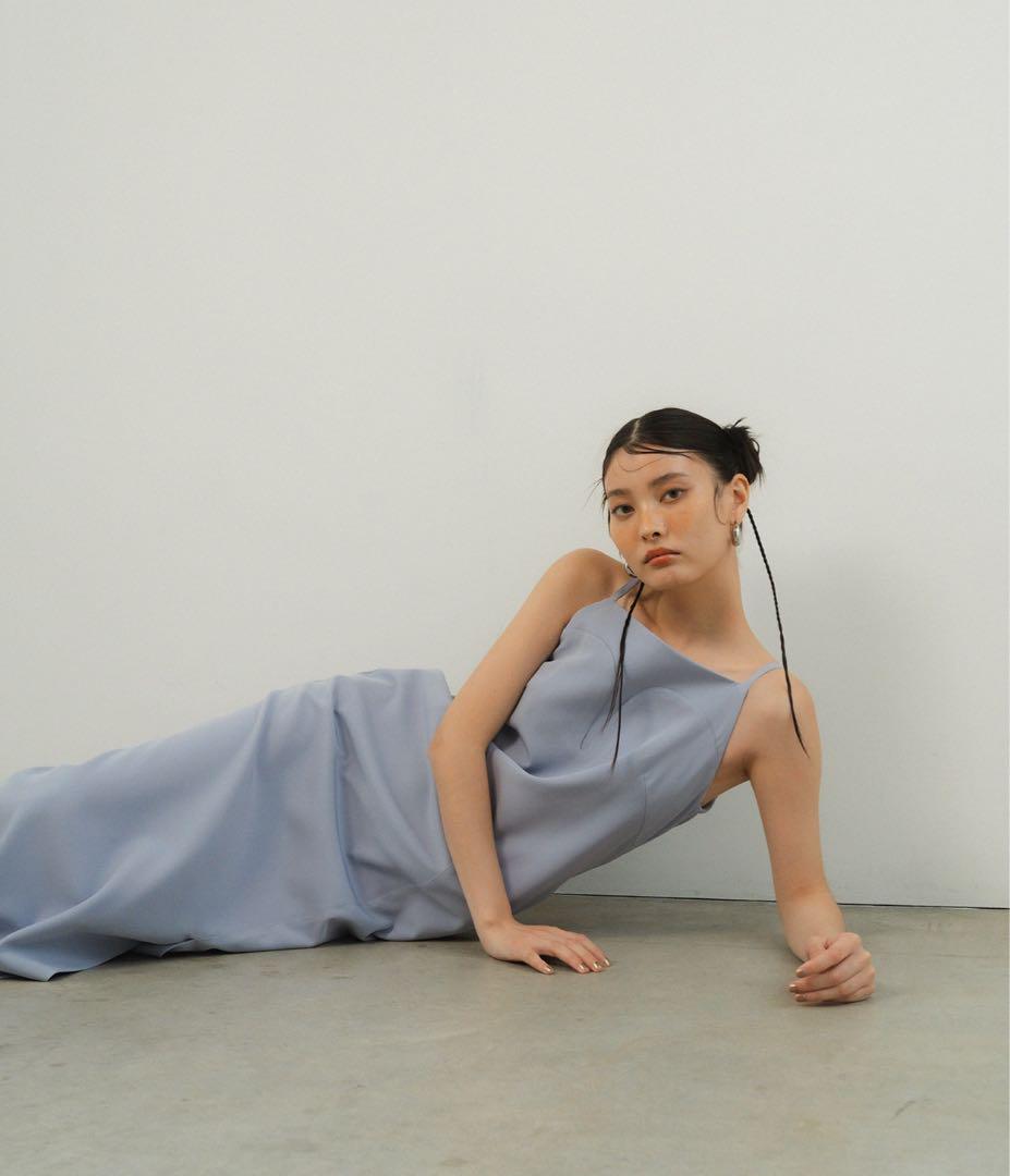 スーツ・フォーマル・ドレス andresd cutting curve dress
