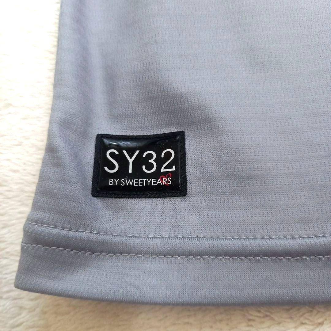 SY32 by SWEET YEARS GOLF　モックネック　半袖　黒系　XL