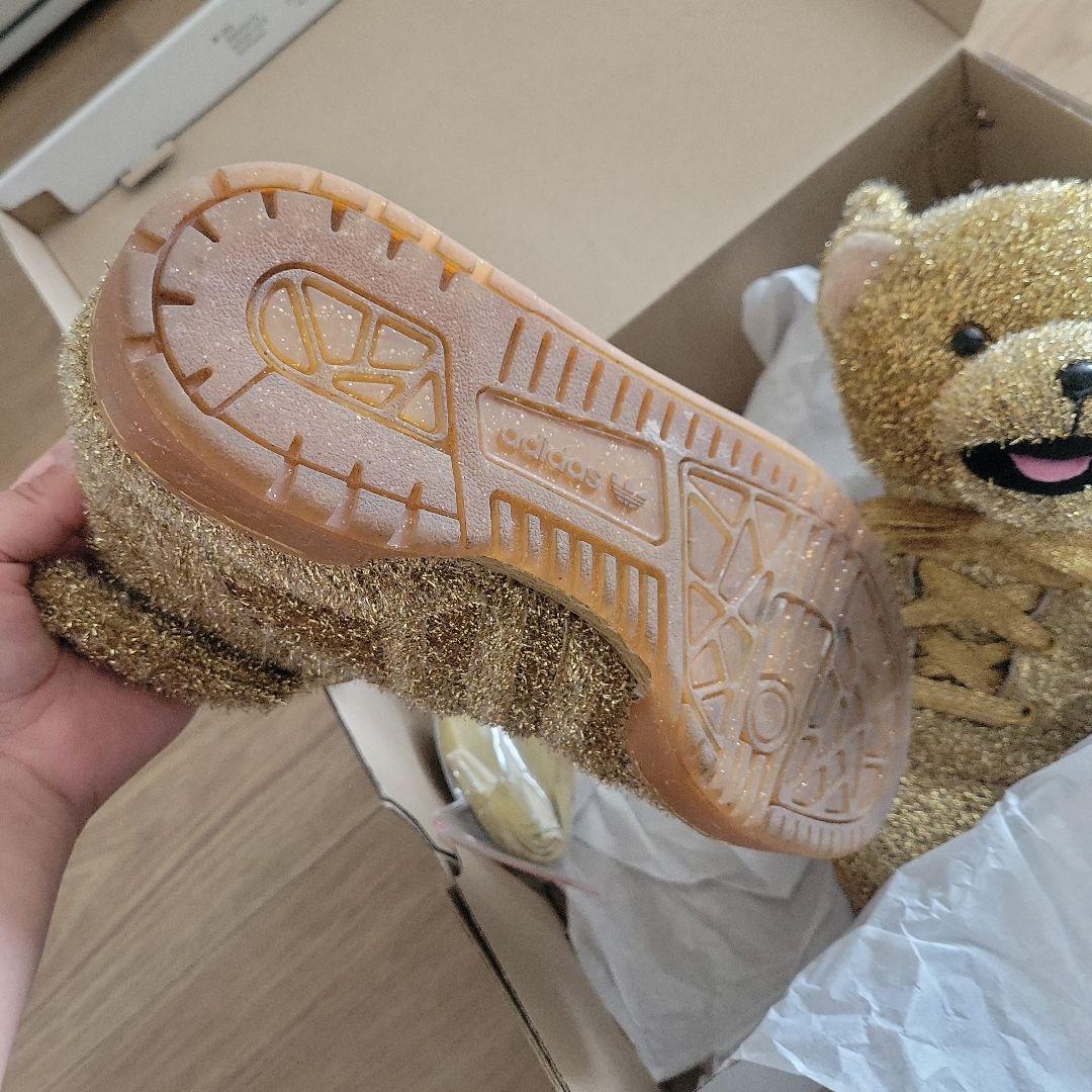 adidas ジェレミースコット  ゴールド ベアデザイン スニーカーくま adidas ジェレミースコット ゴールド ベアデザイン スニーカー