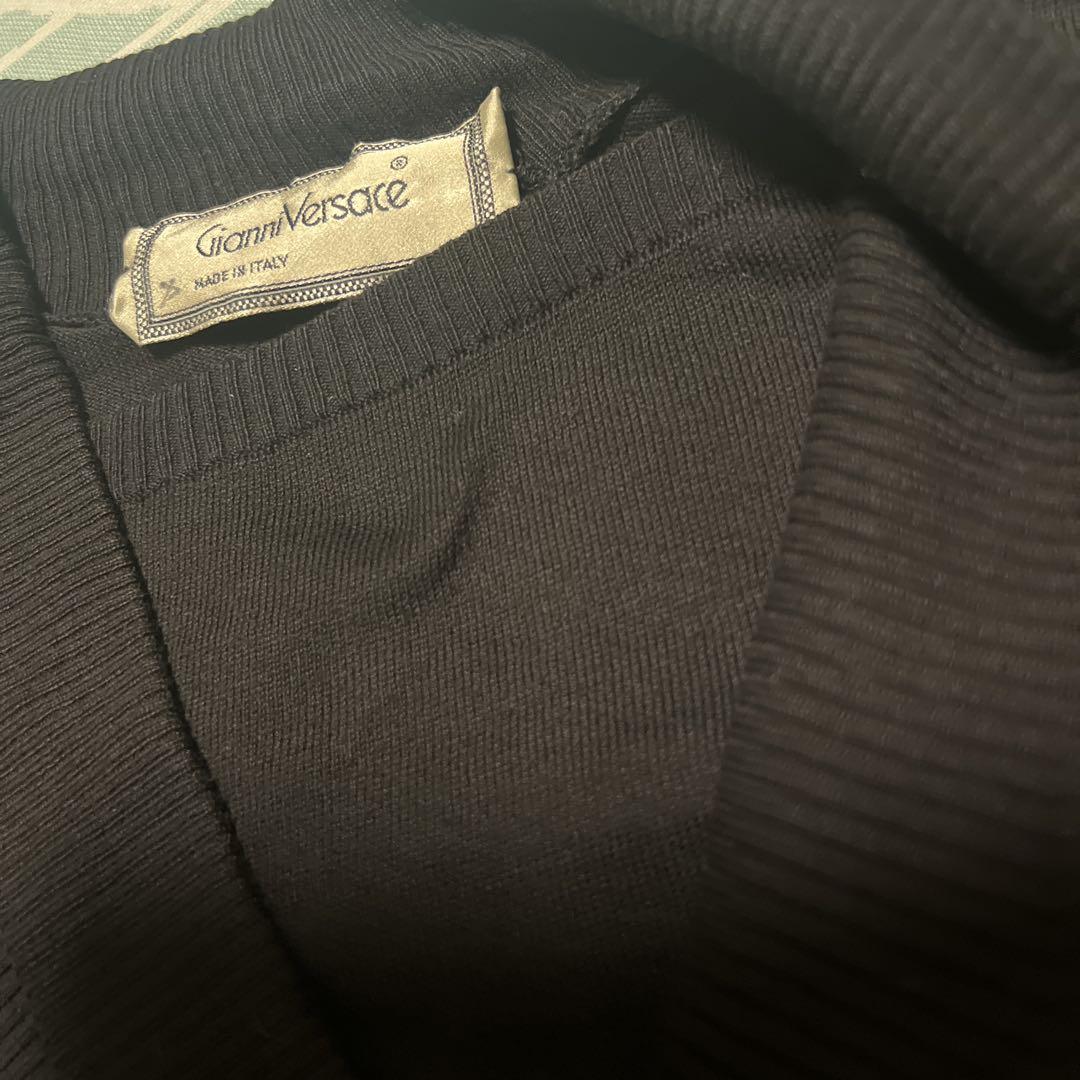 希少☆ビンテージ☆GIANNI VERSACE 漆黒ニット サイズ54 - メルカリ
