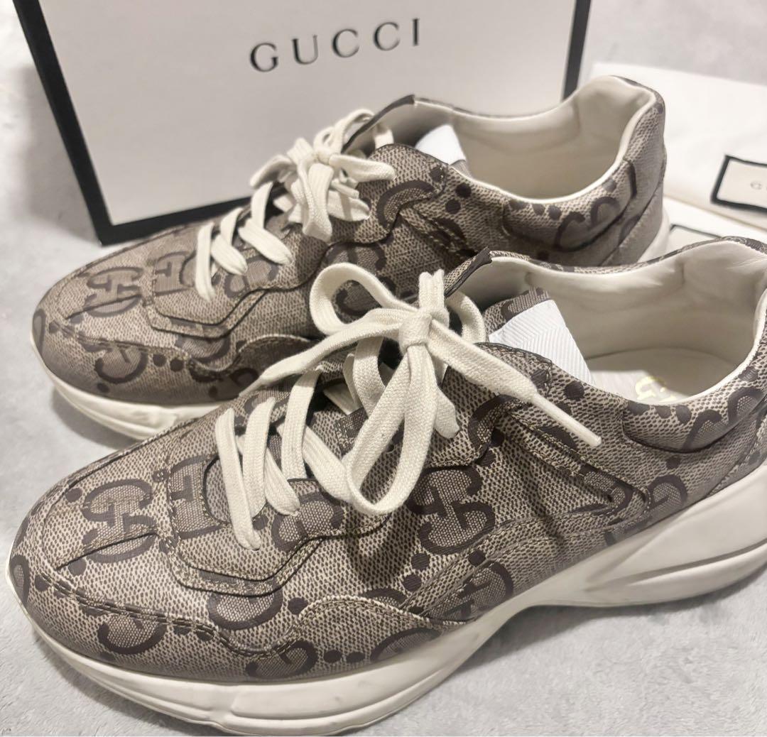 GUCCI ロゴモノグラム スニーカー 約26cm イタリア製 靴