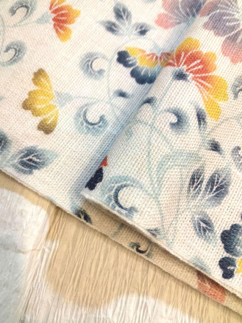 彩凛花　麻 半幅帯　小杉織物　半巾帯　浴衣帯　花唐草 楽天市場】【麻半幅帯 彩凛花】麻100％/半幅帯/細帯/半巾帯