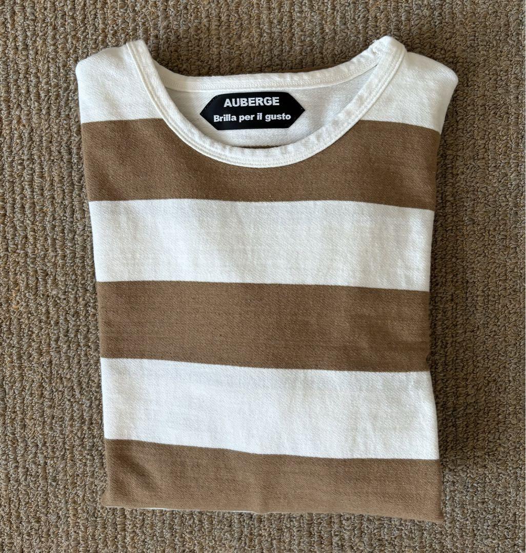AUBERGE × Brilla per il gusto ボーダー Tシャツ