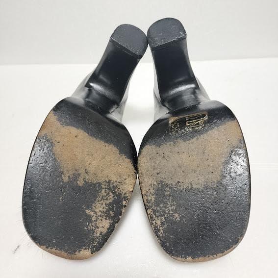 ルイヴィトン ハイヒール/パンプス ファー ブラック レザー #35 1/2 ルイヴィトン ハイヒール/パンプス ファー ブラック レザー #35 1/2