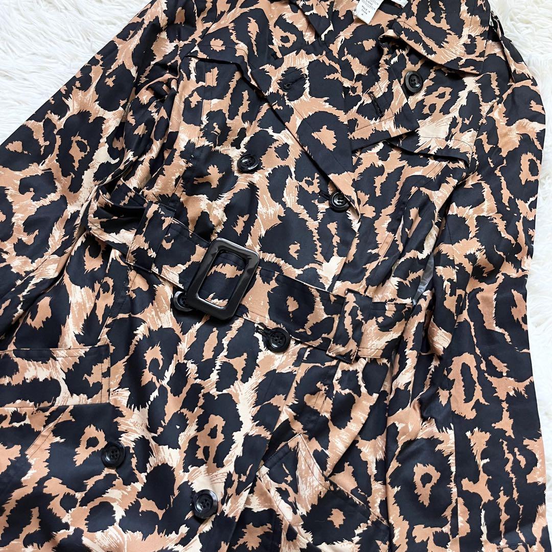 極美品　DVF ダイアンフォンファステンバーグ  ヒョウ柄　トレンチコート　L