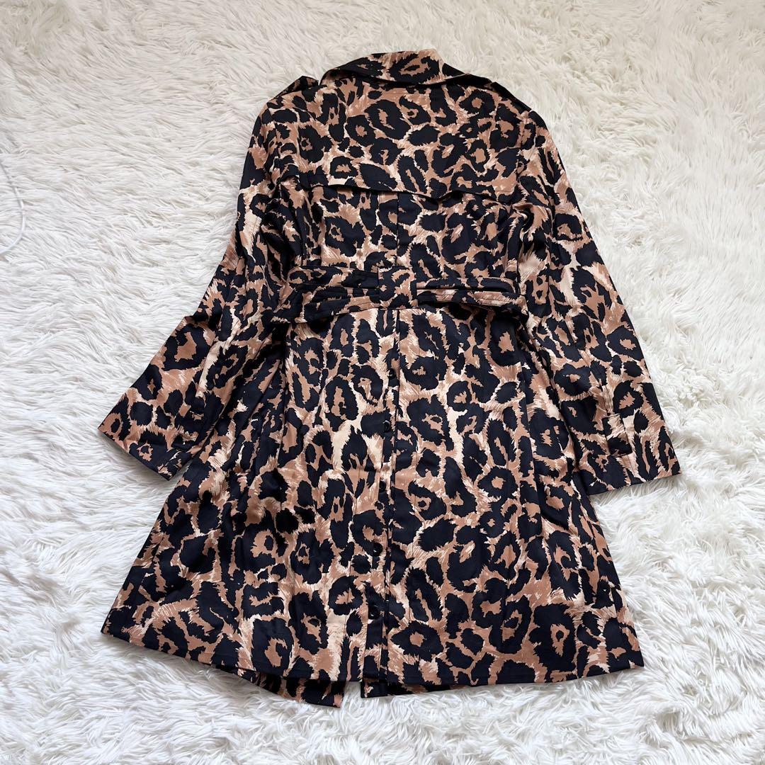 極美品　DVF ダイアンフォンファステンバーグ  ヒョウ柄　トレンチコート　L