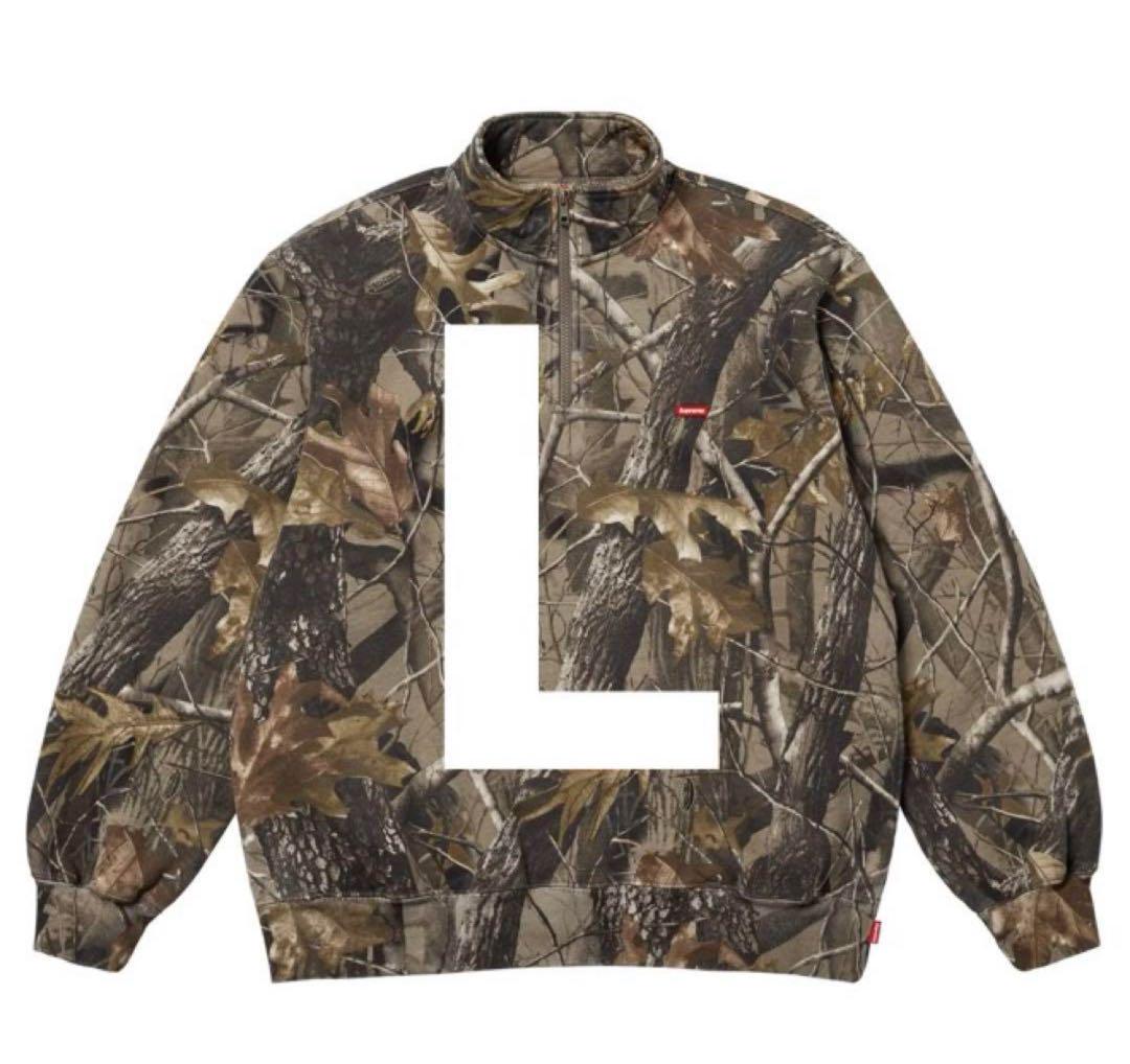 Supreme Small Box Half Zip Pullover L