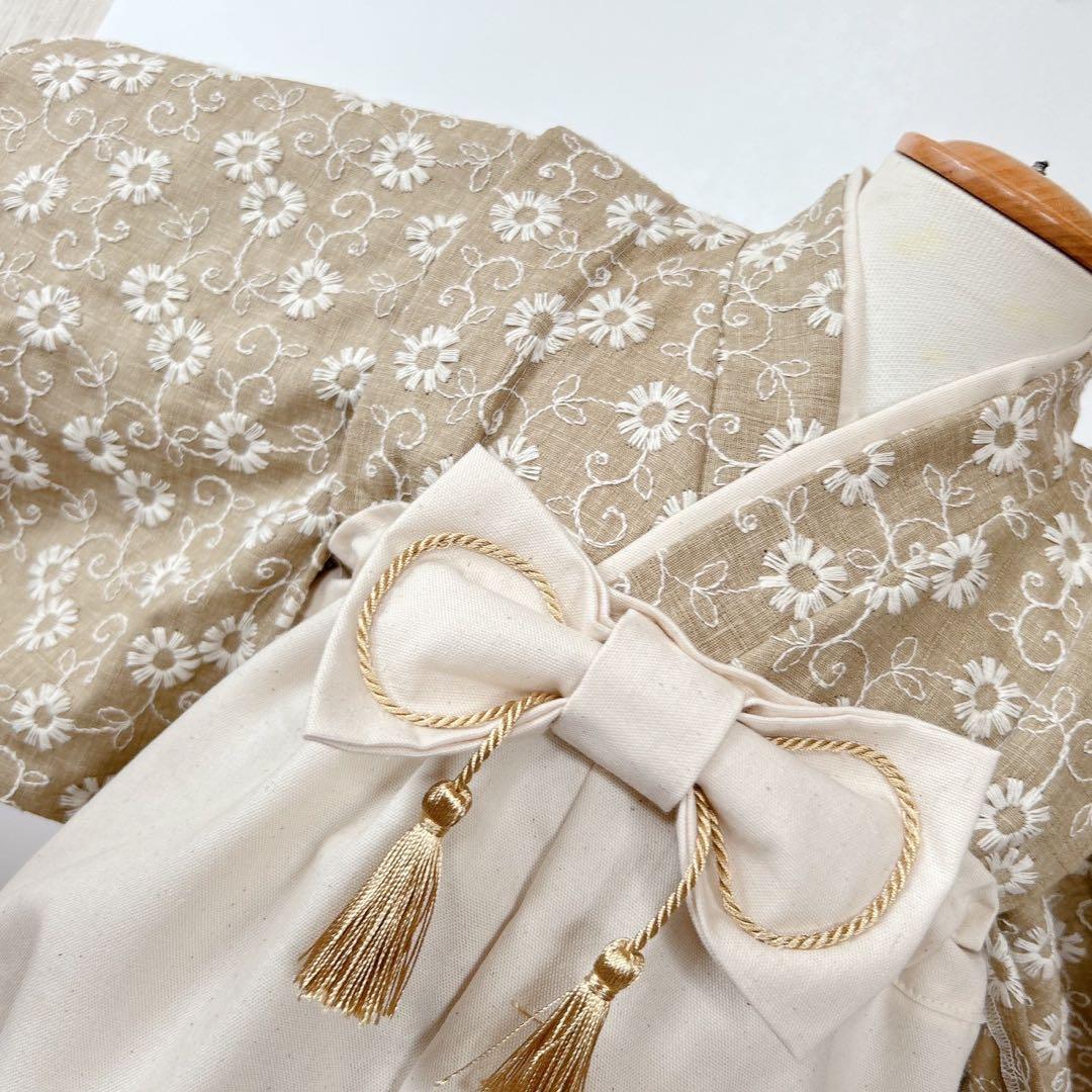 〈60-100ワンサイズ〉ベビー袴 ベビー着物 お食い初め 端午の節句