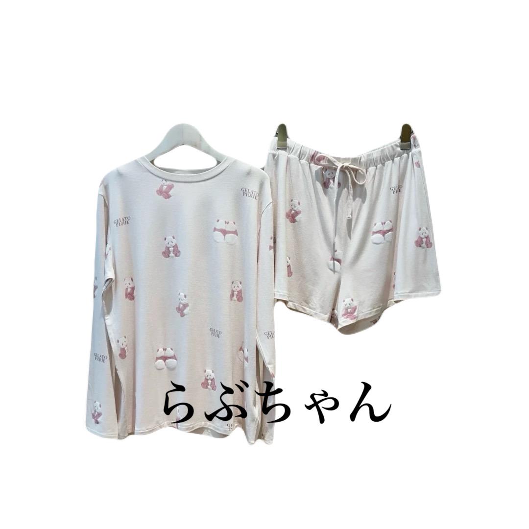 ジェラートピケ　パンダ柄ロンT&ショートパンツ ジェラートピケ パンダ柄ロンT&ショートパンツ ピンク - メルカリ