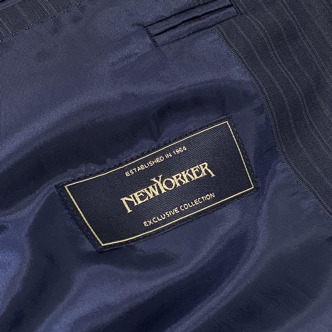 NEWYORKER　ニューヨーカー　セットアップ　シングルスーツ　ネイビー　A7