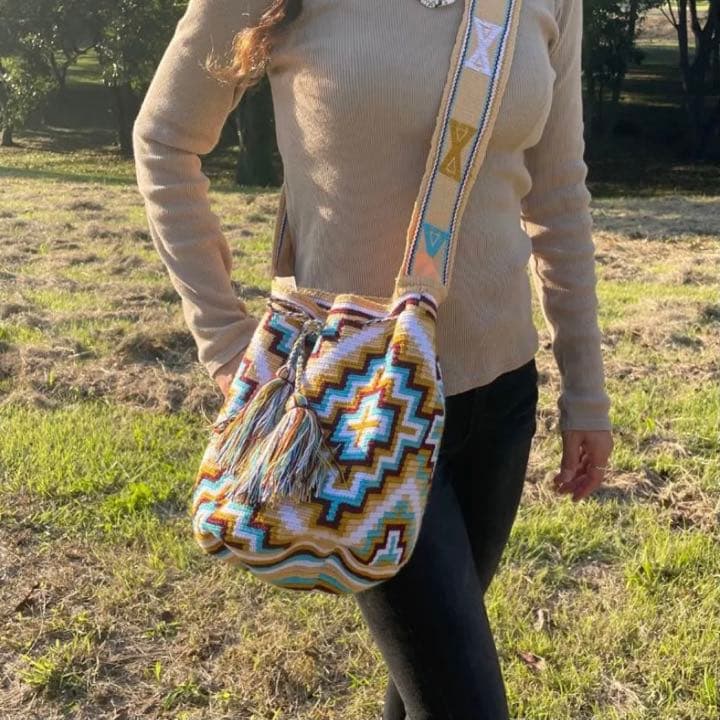 未使用 ワユーバッグ コロンビア直輸入 オールハンドメイド ピンク