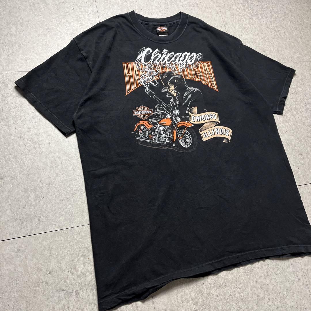 00's ハーレーダビッドソン スパンコール ロゴ Tシャツ Y2K