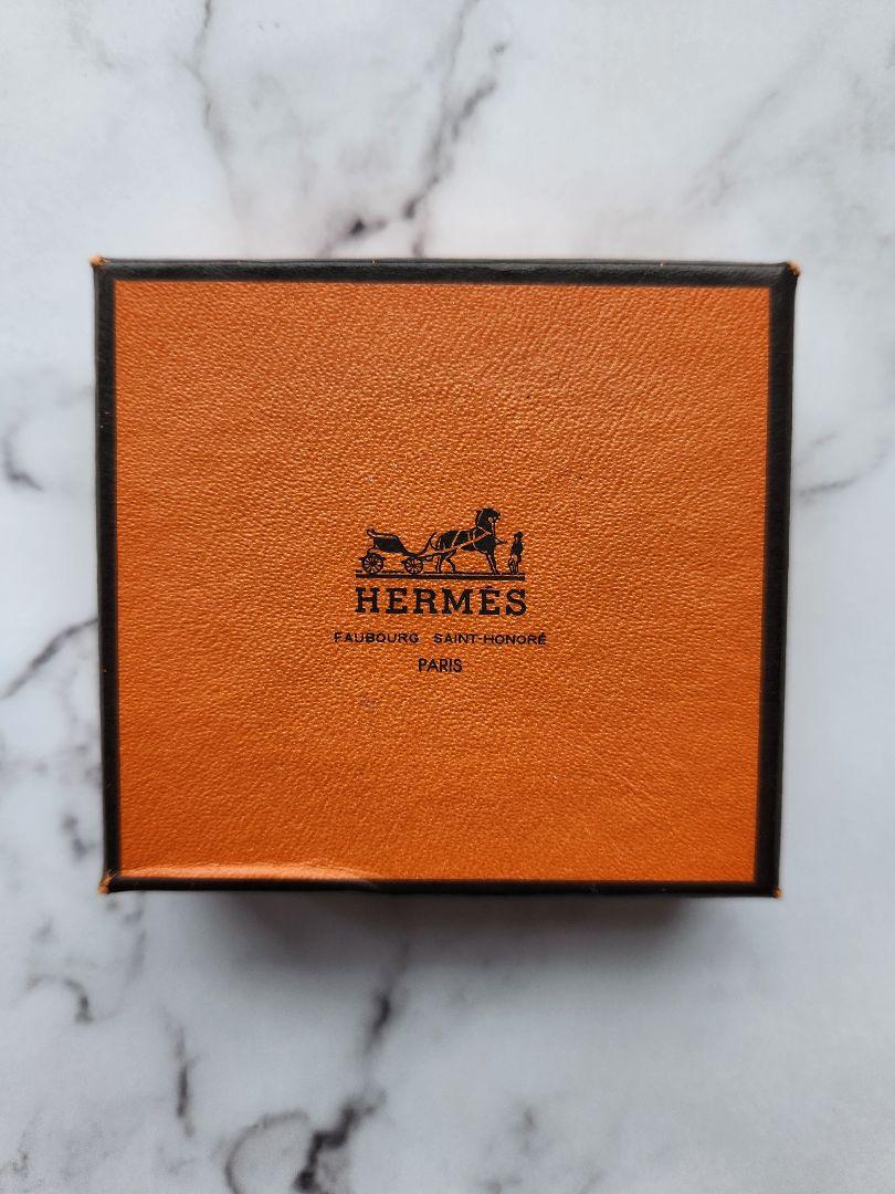 HERMES (エルメス) ジャンボ ブレスレット ブラック × シルバー