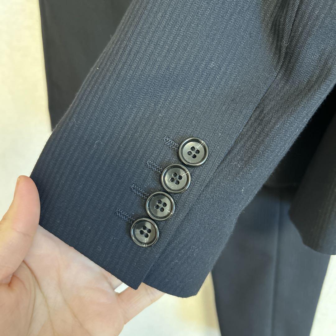 SUIT SELECT ネイビーストライプスーツ 7号　3点セット