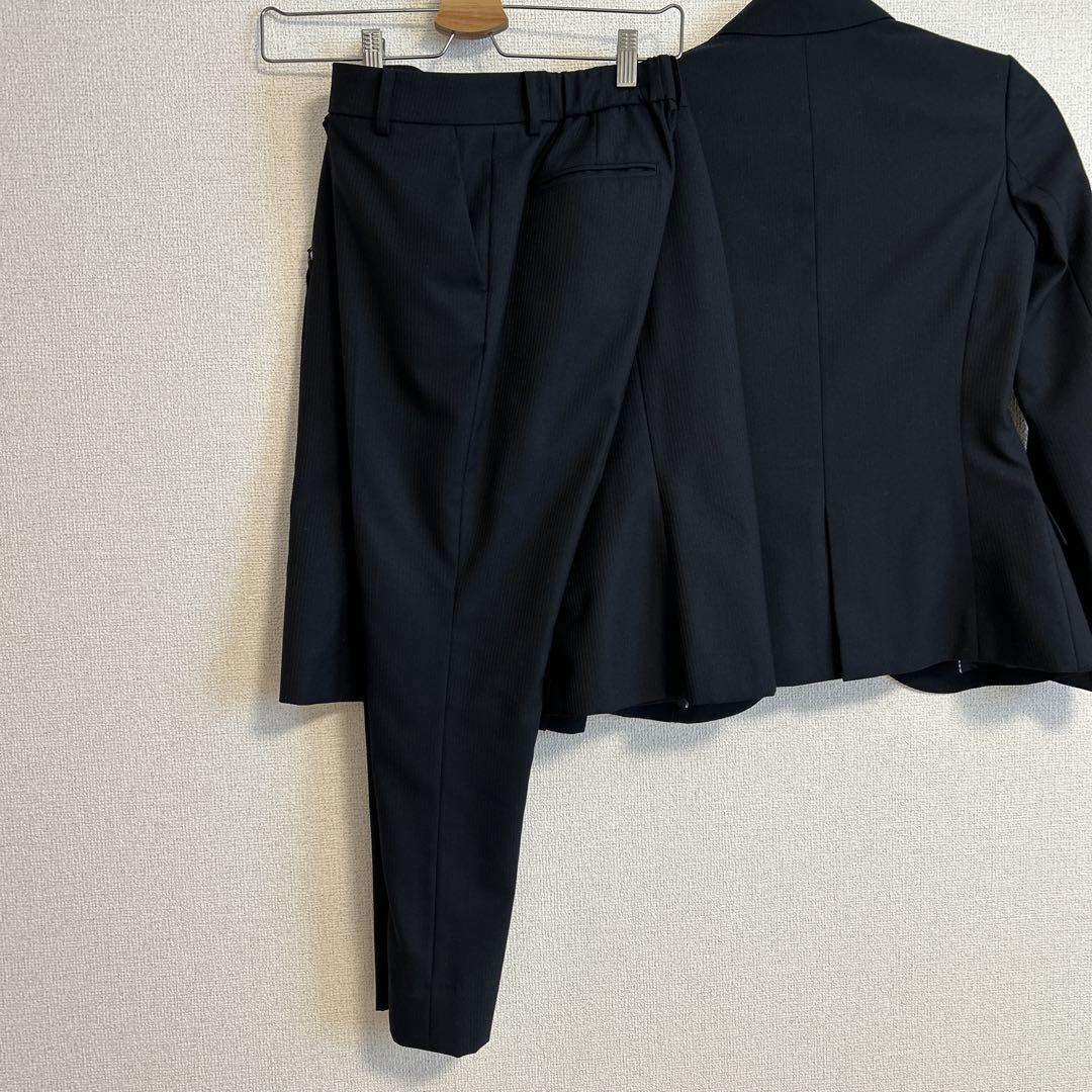 SUIT SELECT ネイビーストライプスーツ 7号　3点セット
