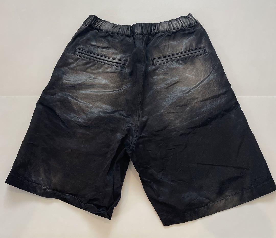 Maison Mihara Yasuhiro - Faded Satin Shorts in Blue Maison