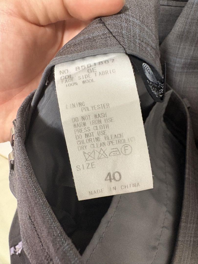 【美品】THE SUIT COMPANY グレー チェック セットアップ