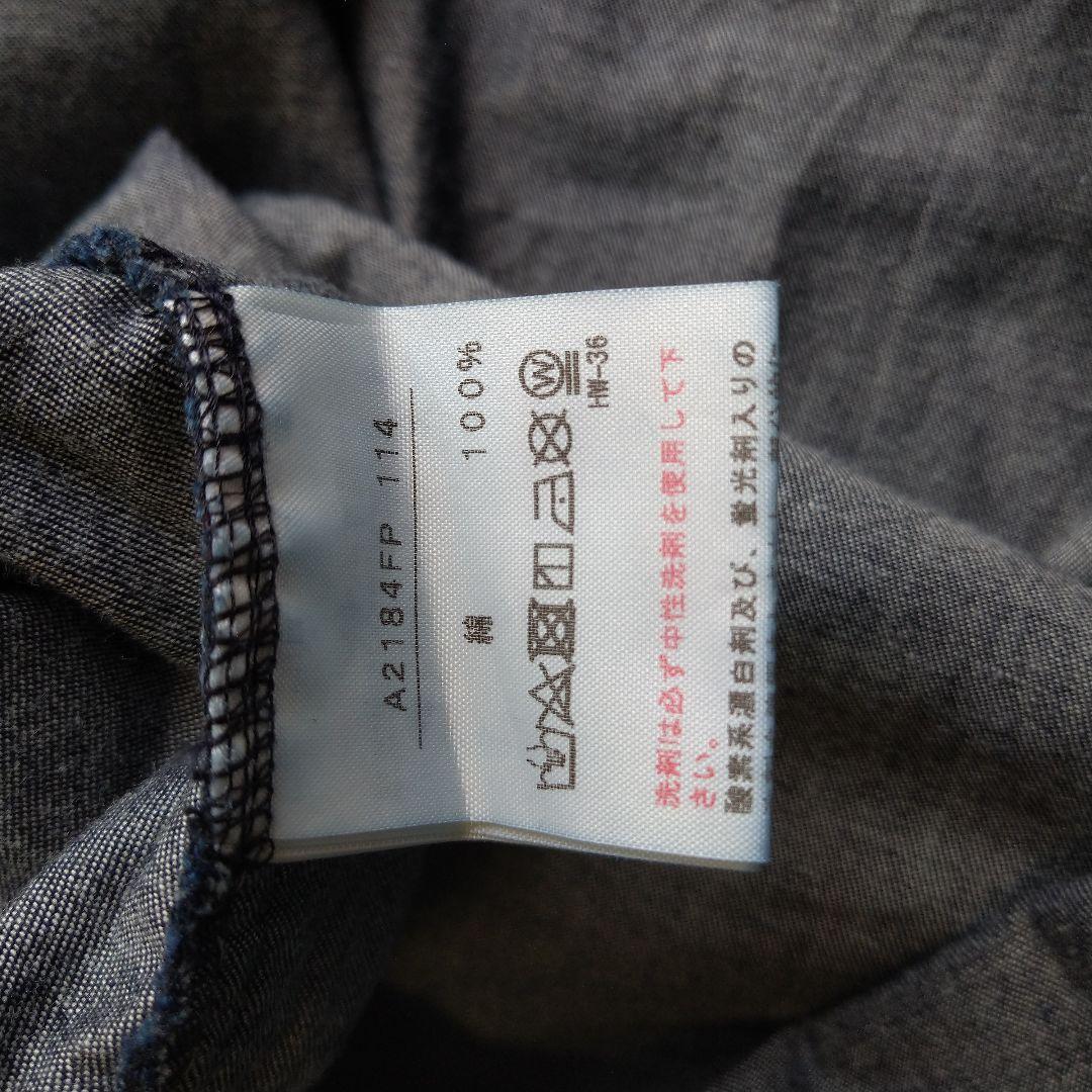 ピンクハウス  デニム ガウチョパンツ  リボン ピコフリル ロゴ フリー